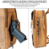 Daisy - Concealed Carry Leather Backpack - Image 3
