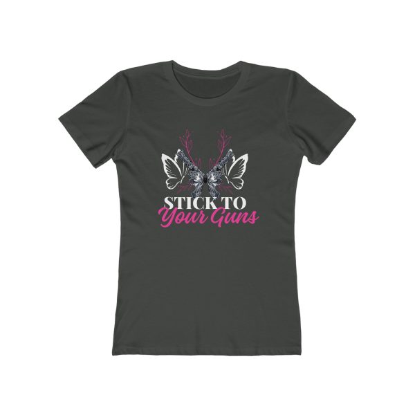 Stick To Your Guns - Ladies Boyfriend Tee - Image 3