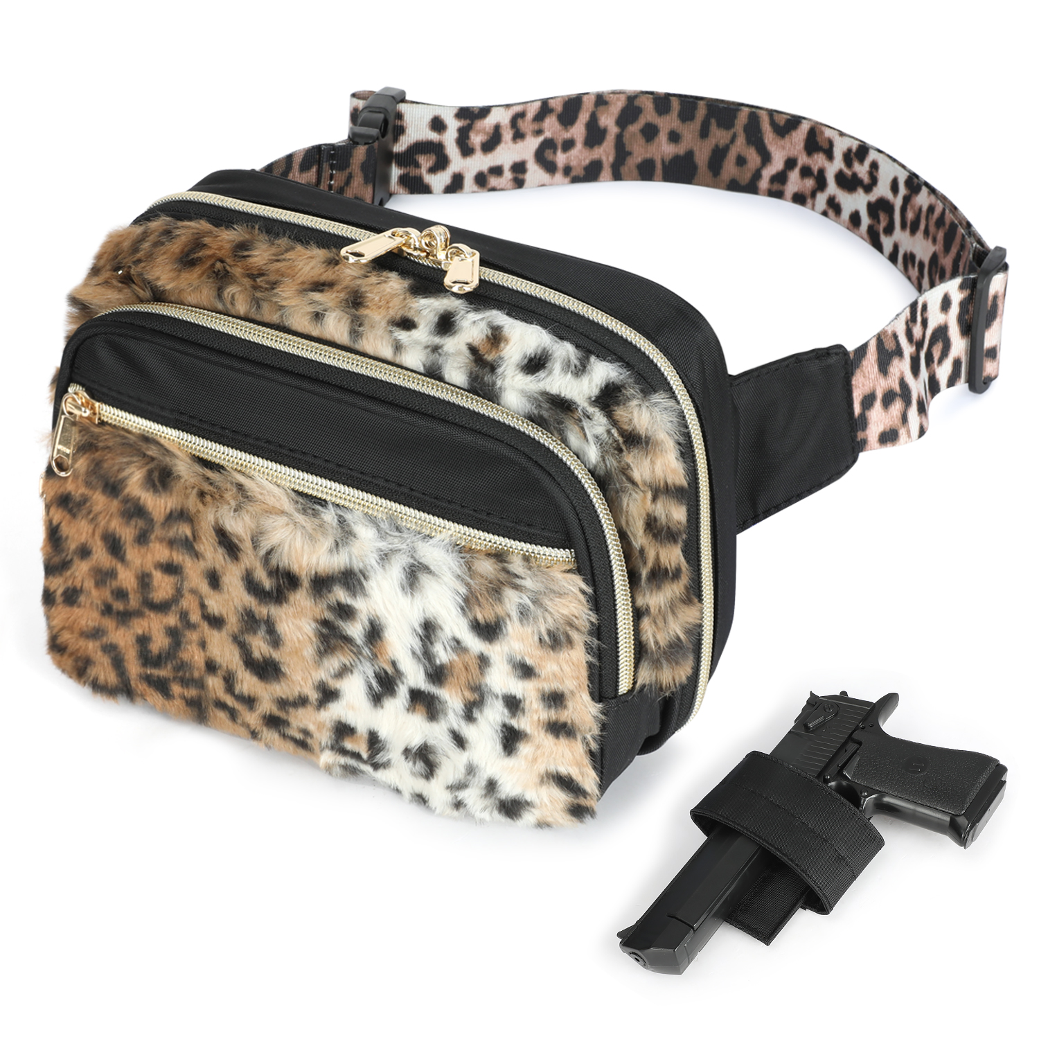 Concealed Carry Fanny Pack - Leopard Fur - Image 14