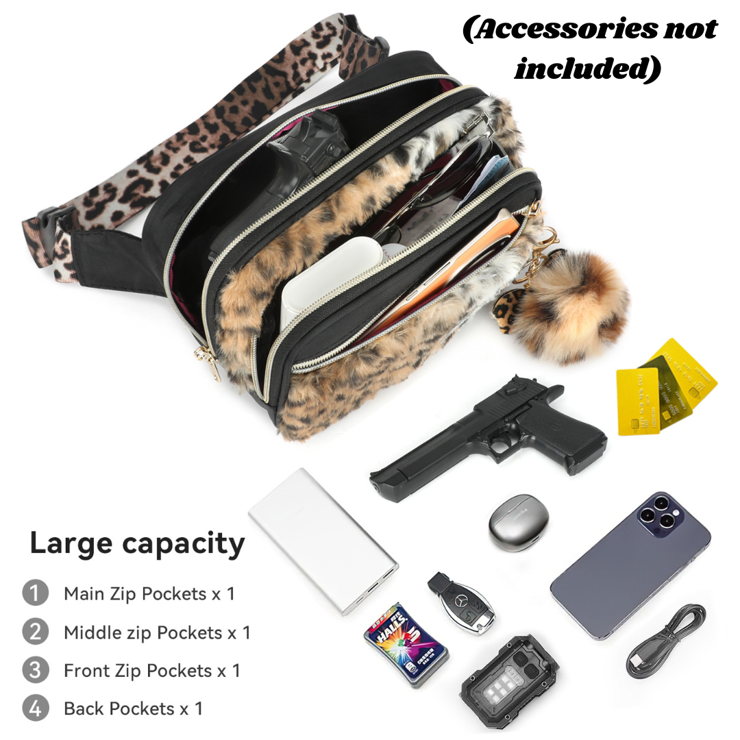 Concealed Carry Fanny Pack - Leopard Fur - Image 15