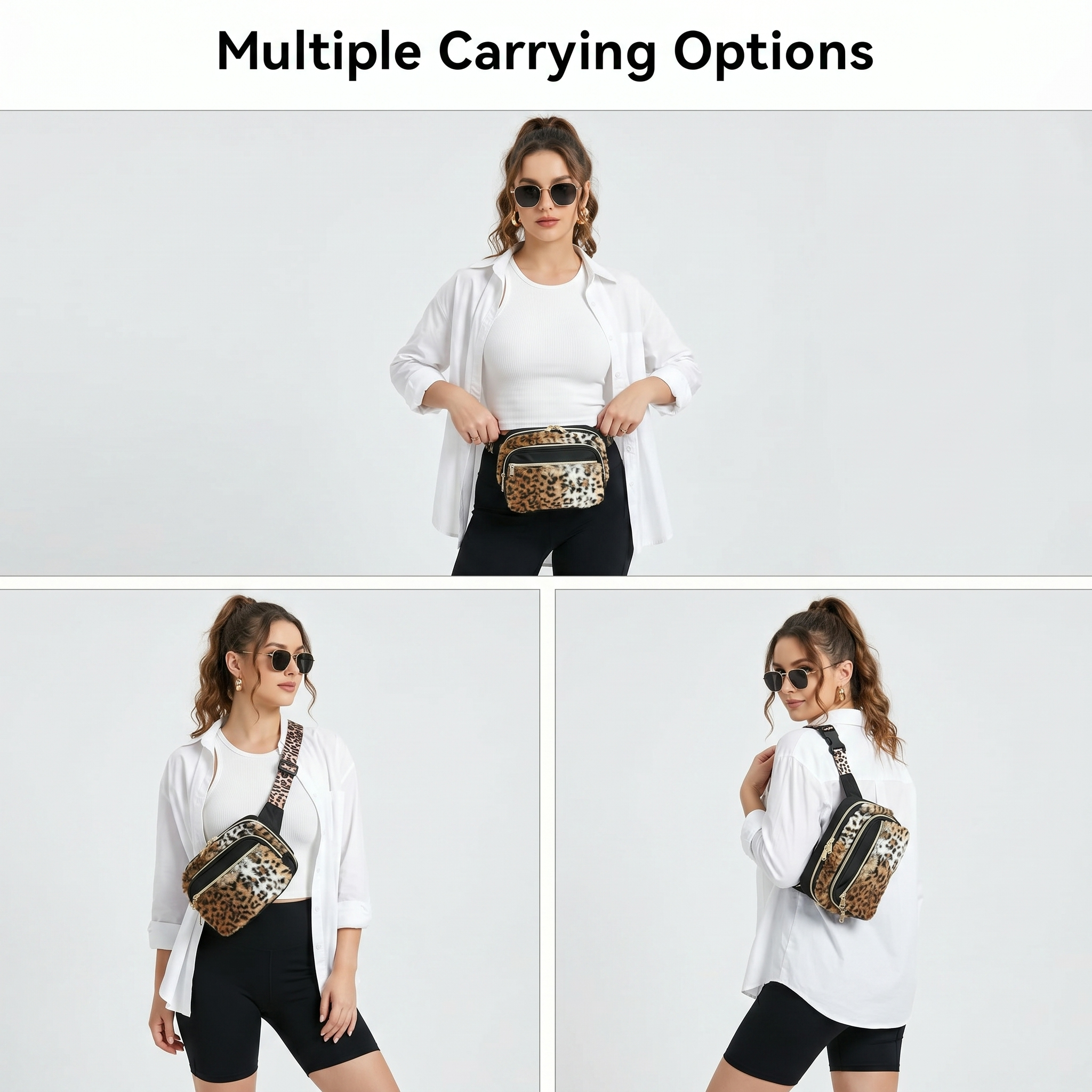 Concealed Carry Fanny Pack - Leopard Fur - Image 13